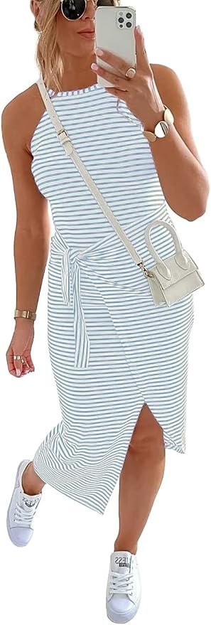 Dress and Style Edit — Nollsom Summer Dresses for Women 2026 Elegant Classy Sleeveless Midi Dress