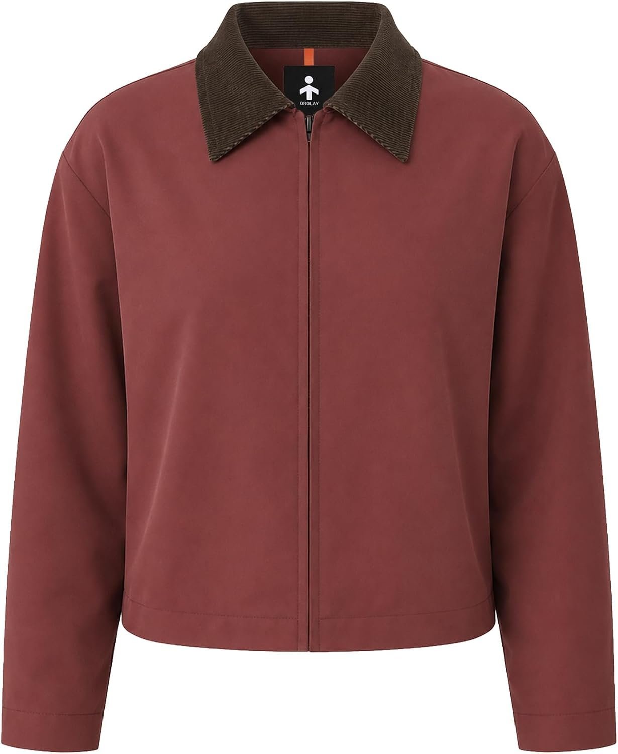 Upgrading the classic on-the-go uniform with Cropped Jacket — Orolay CHOINE Women Cropped Barn Jacket Short Trench Coat Corduroy Collar