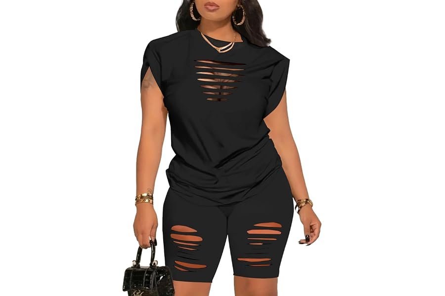 Soft textures, clean lines: Shorts in the midday light — PINSV Women 2 Piece Outfits Summer Sweatsuits Biker Short Workout Jogger Sets