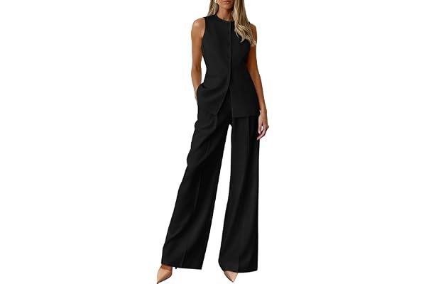 How Blazer turned a simple everyday walk into a wardrobe win — PRETTYGARDEN Women's 2 Piece Sets Summer 2026 Work Clothes Sleeveless Blazer Vest Pants Suits Spring Business Casual Outfits