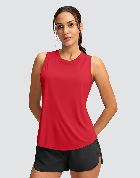 Building a low-maintenance on-the-go edit around Lightweight Tank Top — SANTINY Women's Sleeveless Workout Tops Lightweight Tennis Yoga Athletic Running Shirts Racerback Tank Tops for Women