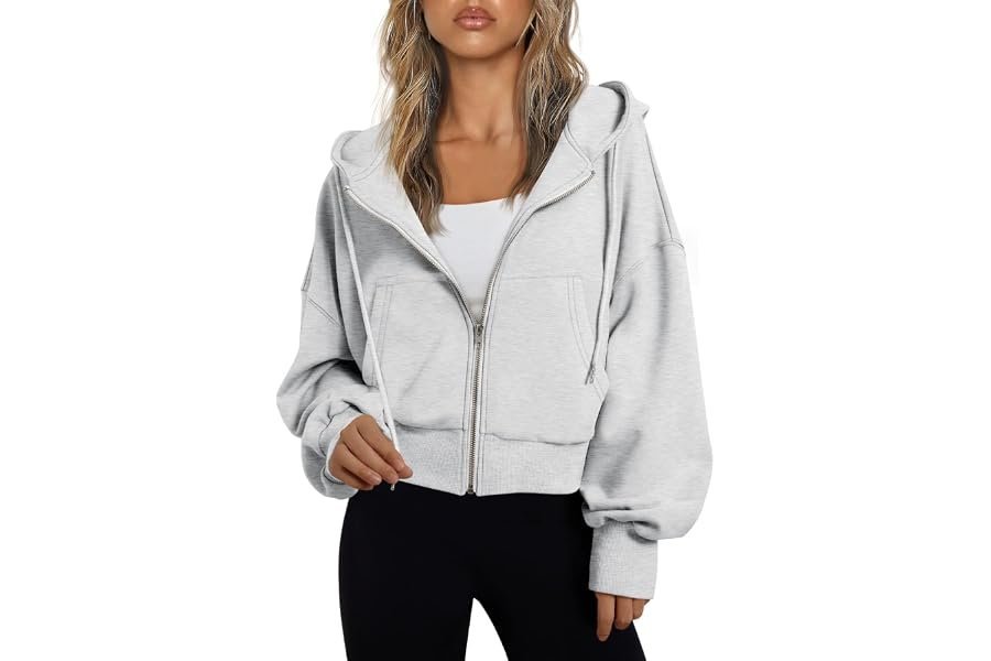 Lightweight Sweatshirt, everyday light, and an outfit with a suspiciously full calendar — Trendy Queen Womens Zip Up Hoodie Lightweight Sweatshirt Drop Shoulder Casual Athletic Jacket