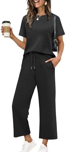 Why Side Slit Lounge Sets 2 is officially taking over my everyday capsule wardrobe — XIEERDUO Women's Side Slit Lounge Sets 2026 Fashion 2 Piece Travel Outfits Cozy Loungewear Wide Leg Tracksuits S-3XL