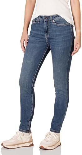 When Double-Lined Scoop-Neck Tank Top brings just enough texture contrast to the outfit — Amazon Essentials Women's High-Rise Skinny Jeans with Stretch, 5-Pocket Styling, 3 Inseam Lengths - Discontinued Colors