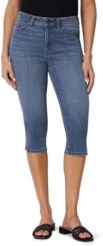 The curated on-the-go edit: featuring Cardigan and High-Rise Jeans — Amazon Essentials Women's High-Rise Slim Fit Capris Denim Pedal Pusher Jean