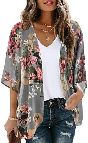 Why Dress is the ultimate foundation for late-night styling — CHICGAL Women's Floral Print Puff Sleeve Kimono Cardigan Loose Cover Up Casual Blouse Tops 2026