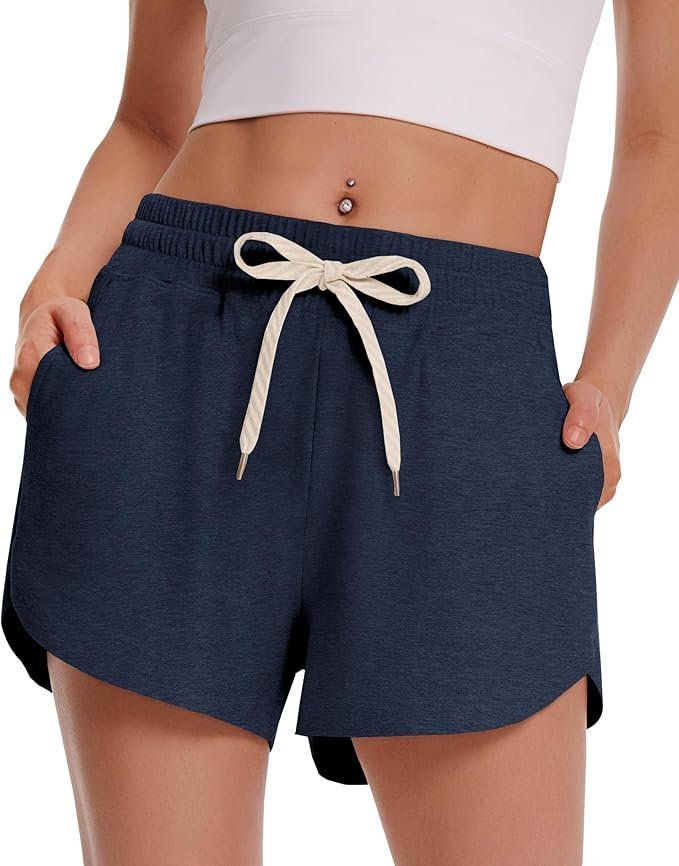 Cropped T-Shirt have more plans than I do — Campsnail Athletic Shorts for Women - Workout Casual High Waisted Black Sweat Shorts Comfy for Running Gym Lounge Summer