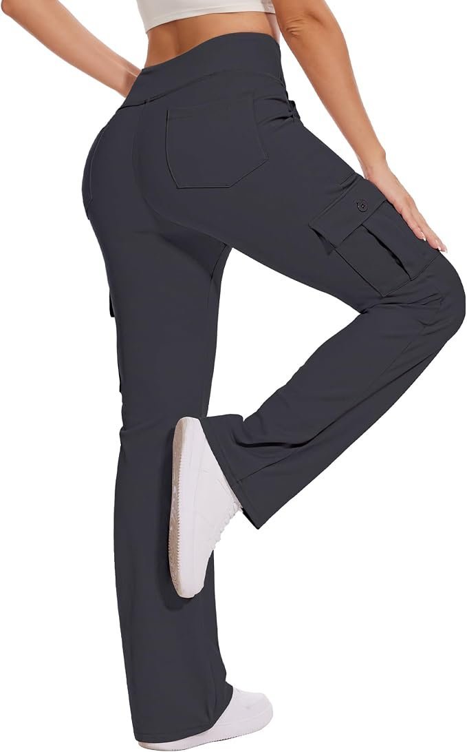 The sunset outfit code: Sweatshirt with relaxed daily energy — Casei Women's Fleece Lined Pants with 5 Pockets Water Resistant Crossover