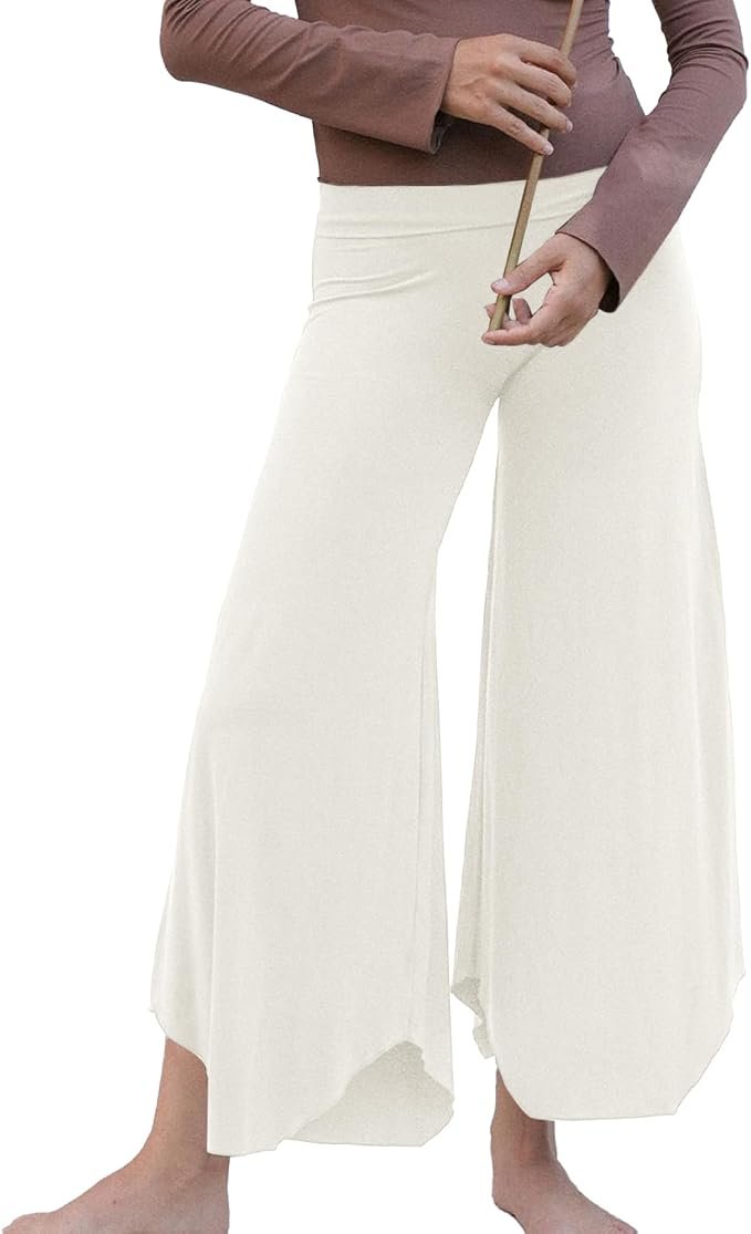 I told Tank Top a joke. It was in stitches — Hixiaohe Womens Fold Over Capri Pants Casual Elastic High Waisted Flare Leggings Flowy Yoga Pants Comfy Gym Athletic Trousers