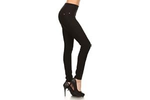 The effortless transition: Top under the golden-hour sky — Leggings Depot Women's Cotton Blend Stretch Pull-on Jeggings Casual Pants with Pockets (Available in Plus Size)