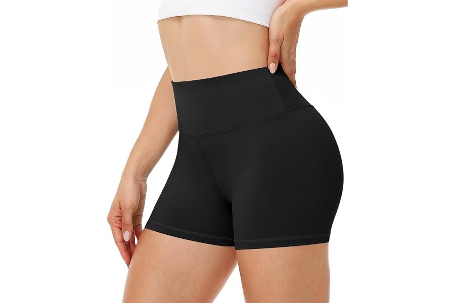 The everyday outfit plot twist starring Sweatshirt — Runhit Women's Workout Biker Shorts - 3