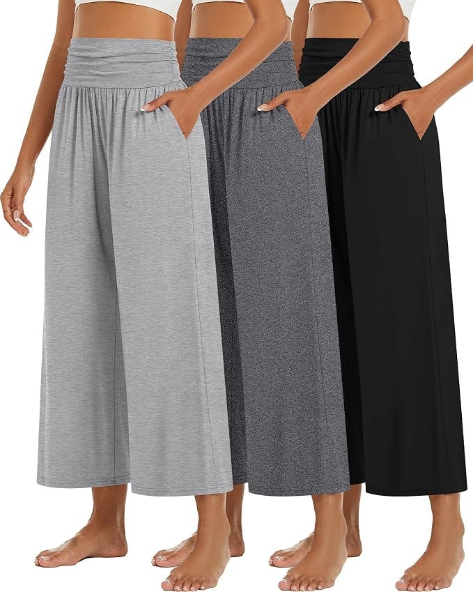 A well-suited punchline featuring Shirt — Spshodow 3-Pack Women's Wide Leg Joggers Casual Cozy Lounge Pants with Pockets Drawstring Yoga Sweatpants for Comfy Pajama