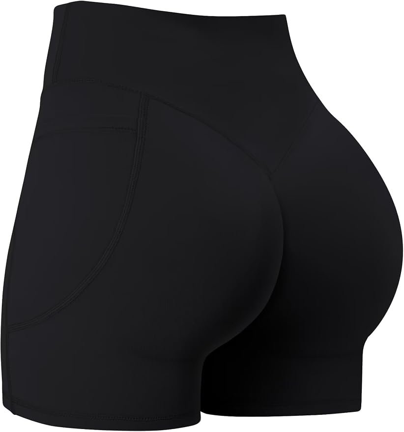 Sweatshirt and Shorts made getting dressed suspiciously easy — Sunzel Hidden Butt Lift Scrunch Biker Shorts 4