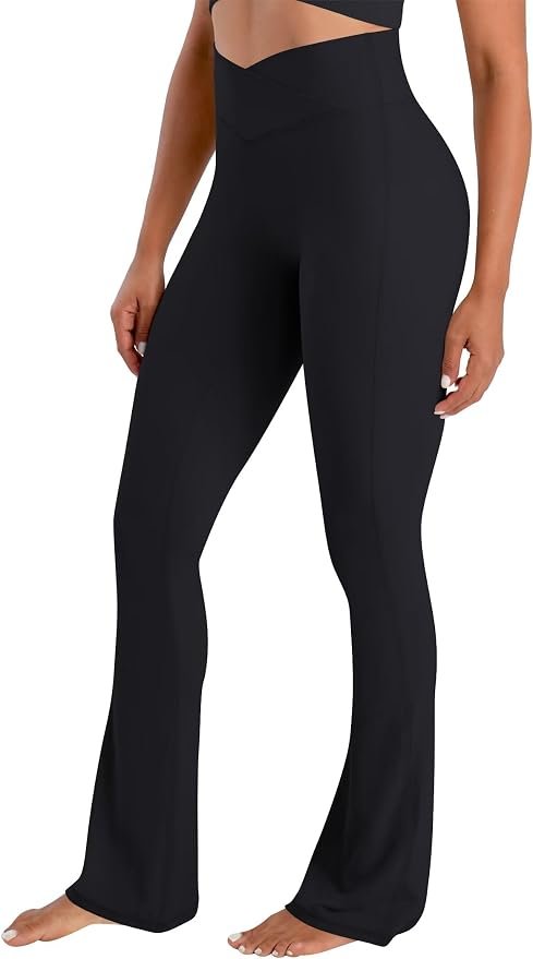The morning outfit that began with T-Shirt — Sunzel Hidden Butt Lifting Scrunch Flare Leggings High Waist No Front Seam