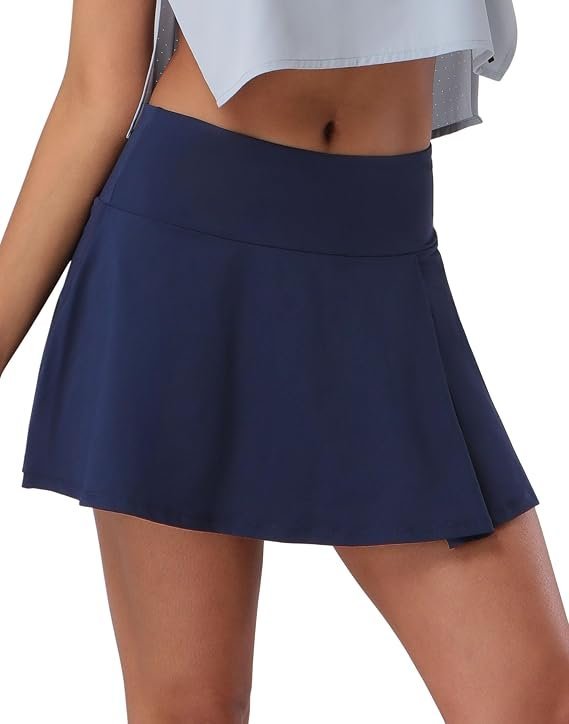 A very specific outfit mood: Shorts and nowhere urgent to be — Pioneer Camp Women 18'' Tennis Skirts High Waisted Golf Skort with Shorts Pockets Athletic Long Skirts Workout Running