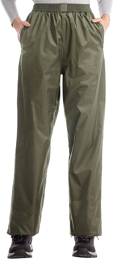 Top earned the front spot in this fit check — iCreek Women's Rain Pants Waterproof Breathable Lightweight Rain Over Pants