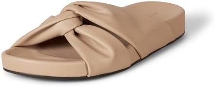 Chic, simple, and functional: Wide-Leg Pants for a at-home day — Amazon Essentials Women's Twist Slide Sandal, Slip On, Summer