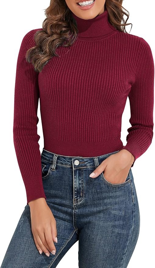 A quick cameo from Top — PrettyGuide Women's Ribbed Turtleneck Long Sleeve Sweater Tops