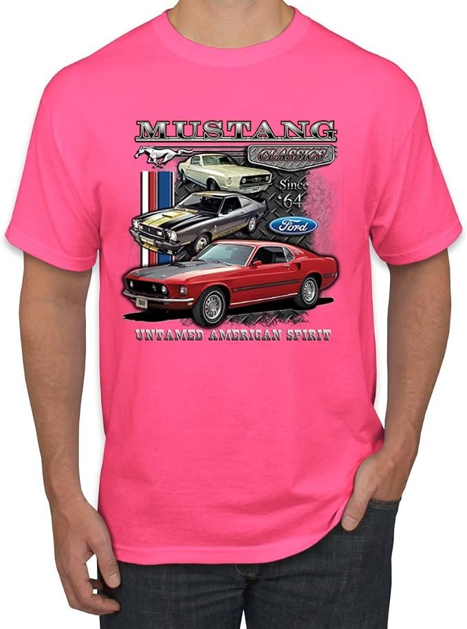 Cold front, warm welcome for T-Shirt — Wild Bobby Ford Mustang Classics Untamed American Spirit Cars and Trucks Men's Graphic T-Shirt