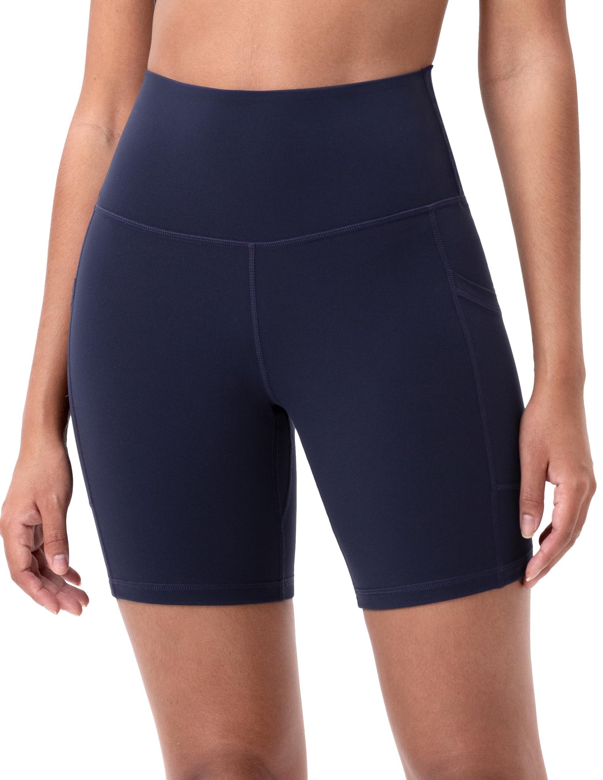 Shirt have me hemming and hawing — Colorfulkoala Women's Biker Shorts with Pockets 6