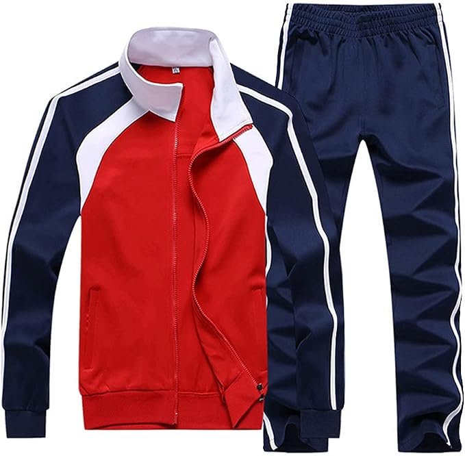 A quick cameo from Athletic Running Tracksuit Set Casual — Sun Lorence Men's Athletic Running Tracksuit Set Casual Full Zip Jogging Sweat Suit