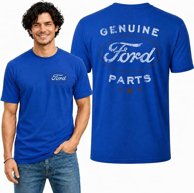 Getting the proportions right with T-Shirt — Wild Bobby Genuine Ford Parts Vintage Distressed Cars and Trucks Men's Graphic T-Shirt