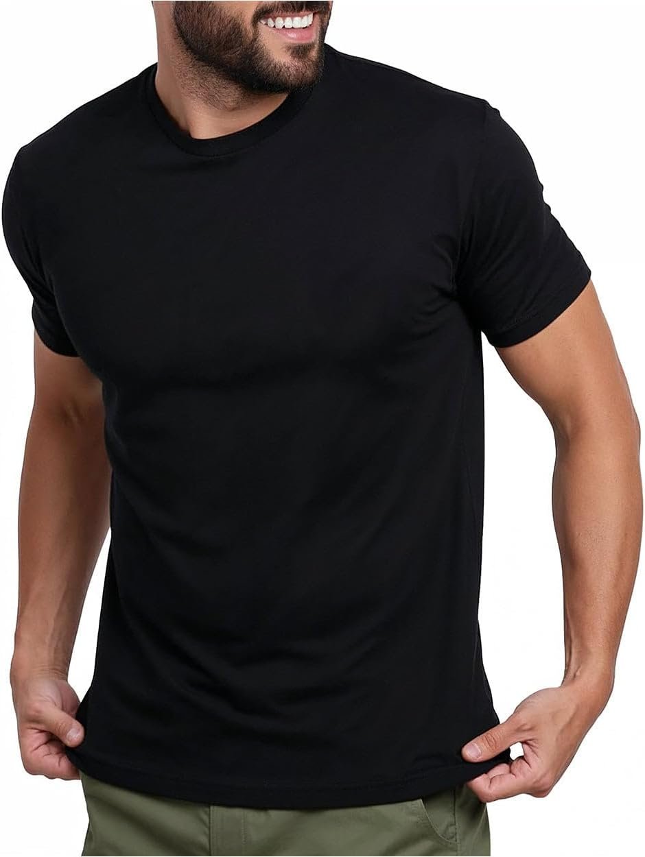 A well-suited punchline featuring T-Shirt — INTO THE AM Mens T Shirts Soft Cotton Blend Crew Neck Tee Athletic Fit