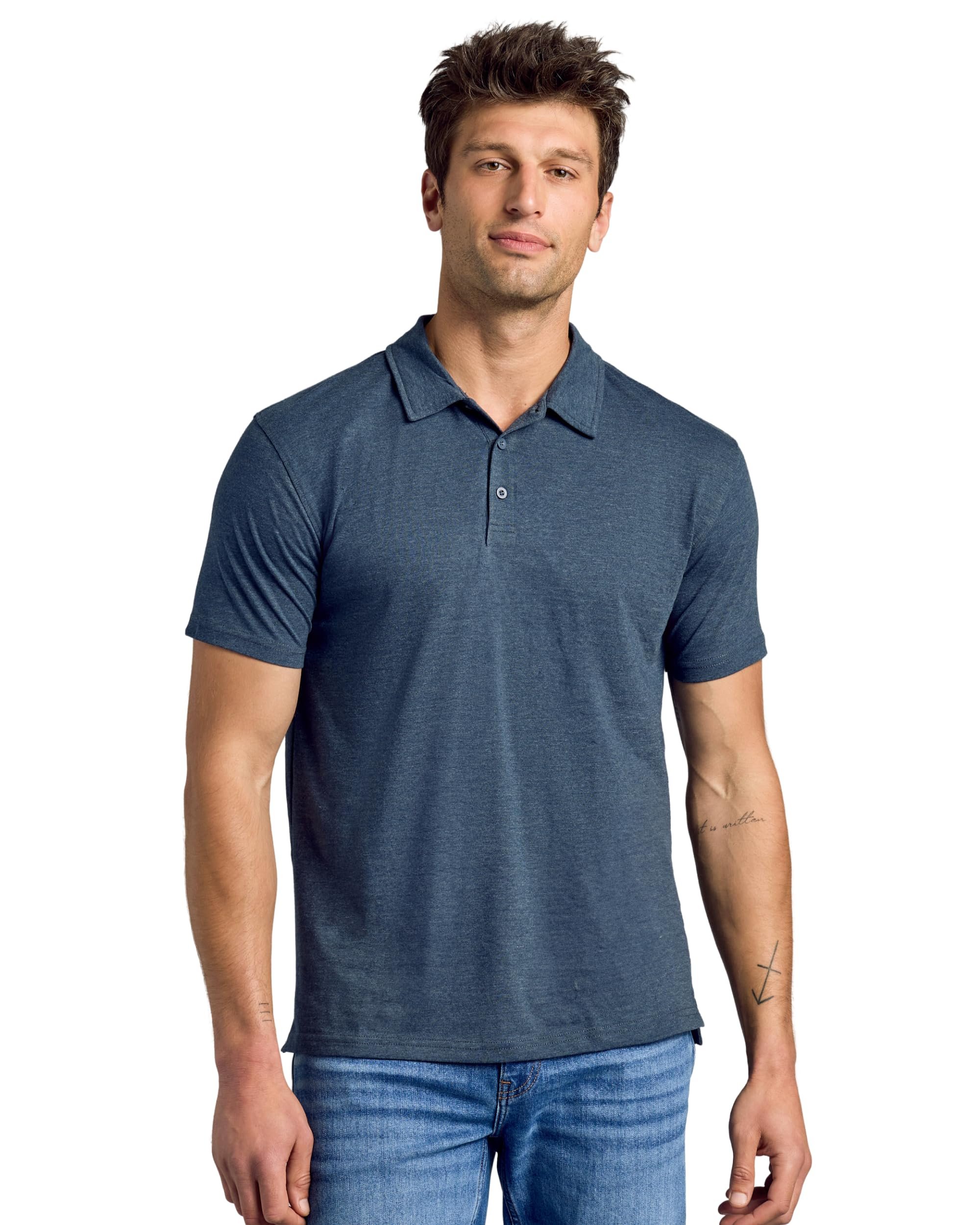 The schedule said casual; Shirt heard camera-ready — True Classic Mens Novelty Polo Shirts