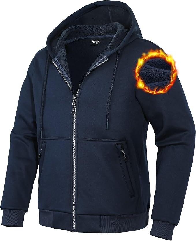 Hooded Hoodie: proof I can dress and tell a joke — Pioneer Camp Zip Up Hoodie Men Fleece Lined Heavyweight Hooded Jacket