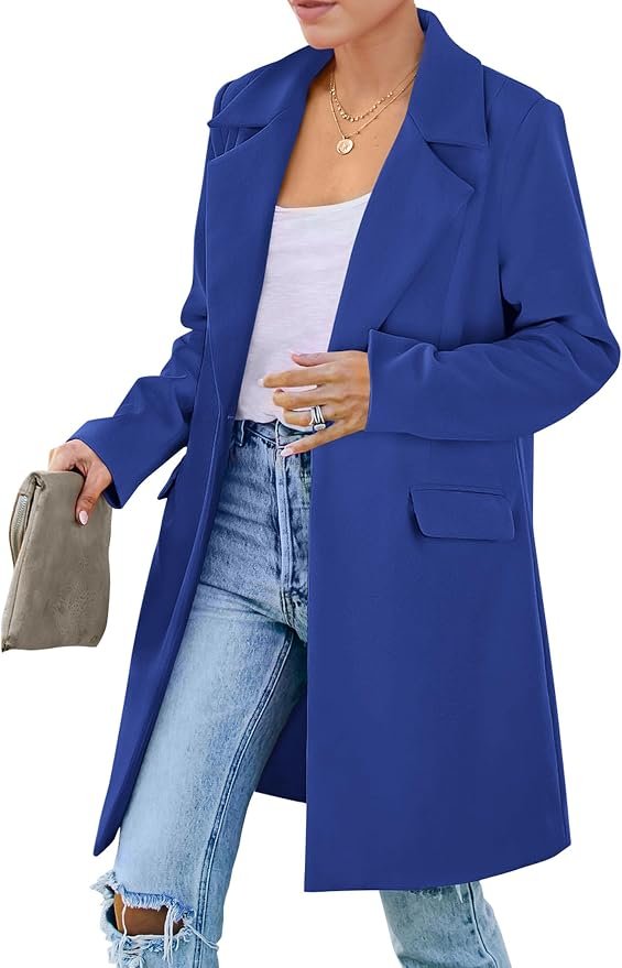 The everyday outfit that began with Blazer — Prettygarden Women's Business Casual Long Blazer Jackets