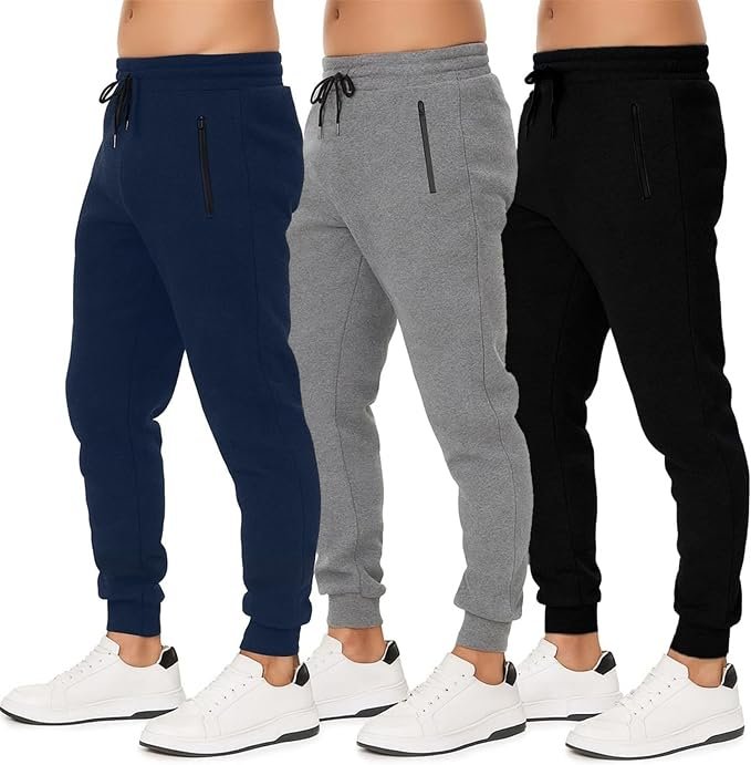 Cloudy with a chance of Waterproof Lightweight Jacket — Money Jones Essentials Sweatpants for Men 3 Pack, Fleece Athletic Joggers