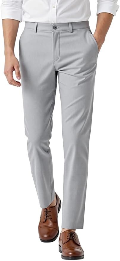 Sun out, Shorts on — Gingtto Mens Dress Pants Slim Fit Stretch Slacks for Men Casual Formal
