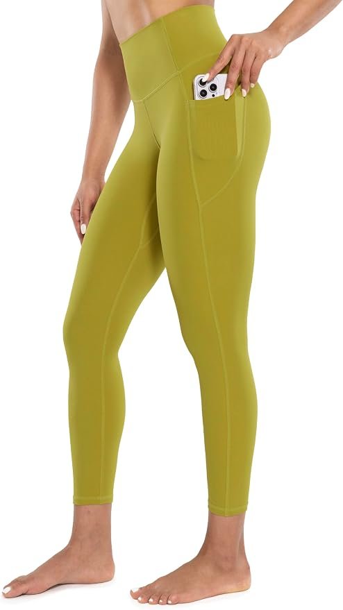Lightweight Top changed the energy of this look — Enerbloom Workout Leggings with Pockets for Women High Waist 25