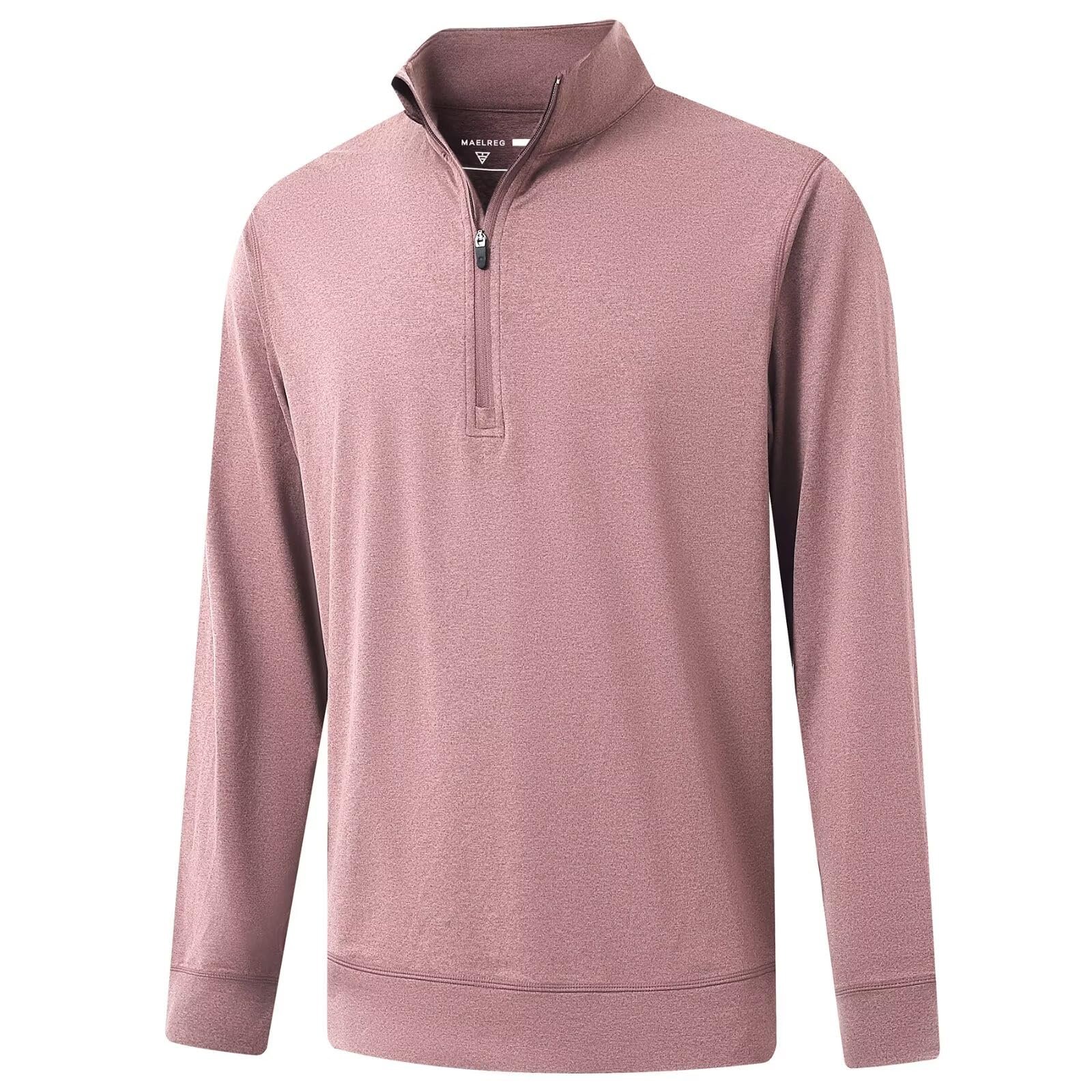 Sweatshirt and Pants made getting dressed suspiciously easy — M Maelreg Quarter Zip Pullover Men Moisture Wicking Performance Heather Midlayer Golf 1/4 Zip Pullover Mens Sweatshirt