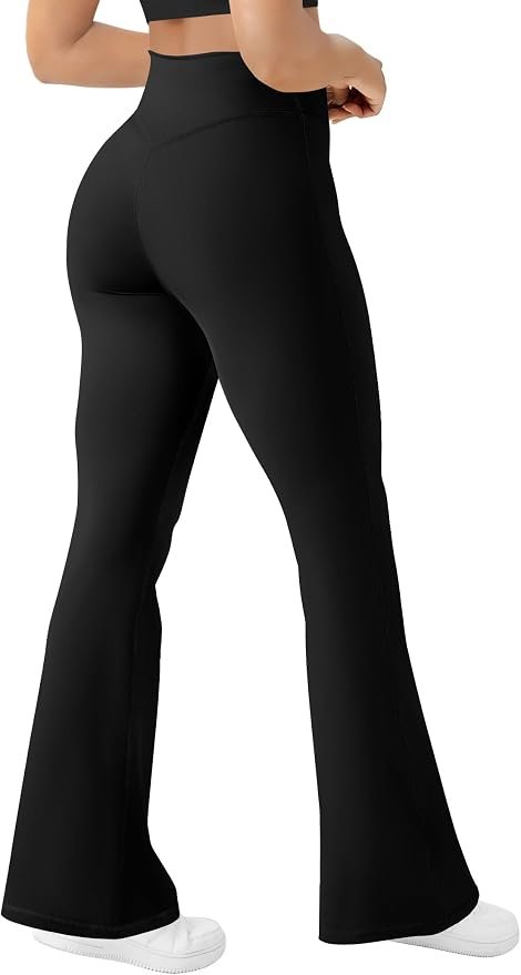 Cold front, warm welcome for Cropped Sweatshirt — AB-Eleven Women's Yoga Pants Bootcut Flare Leggings Bell Bottom Leggings