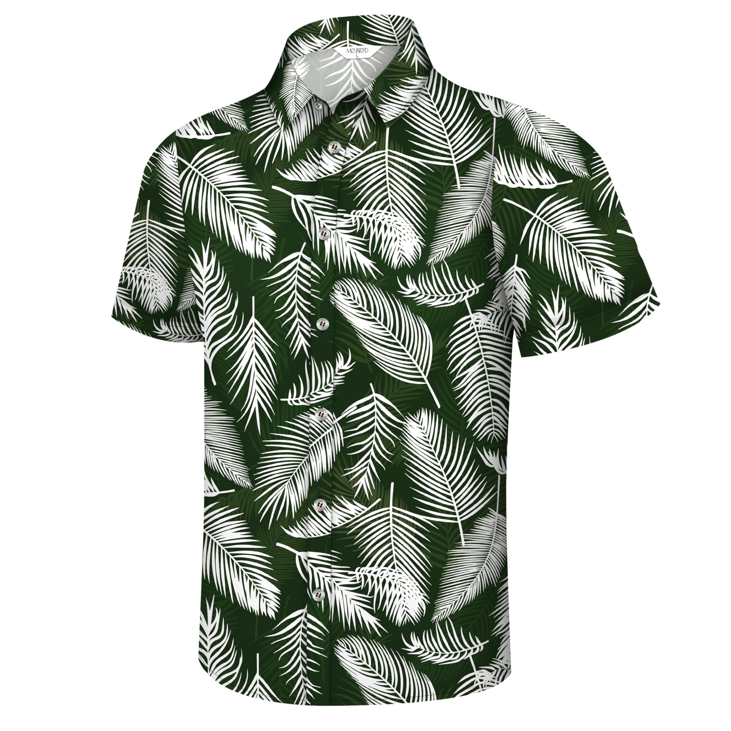 Sun out, Shorts on — Mizvsitrd Hawaiian Shirt for Men Tropical Shirts Summer Beach Button Down Short Sleeve Luau Aloha Floral Cruise Vacation Outfit 2026
