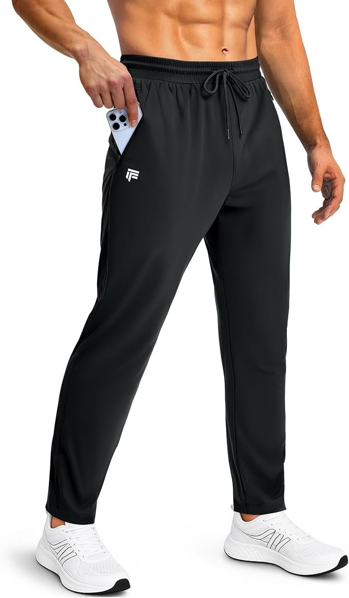 I wore T-Shirt; the day developed a personality — Fogfire Mens Sweatpants with Zipper Pockets Joggers for Men Workout Athletic Gym Track Fitness Clothing Gifts