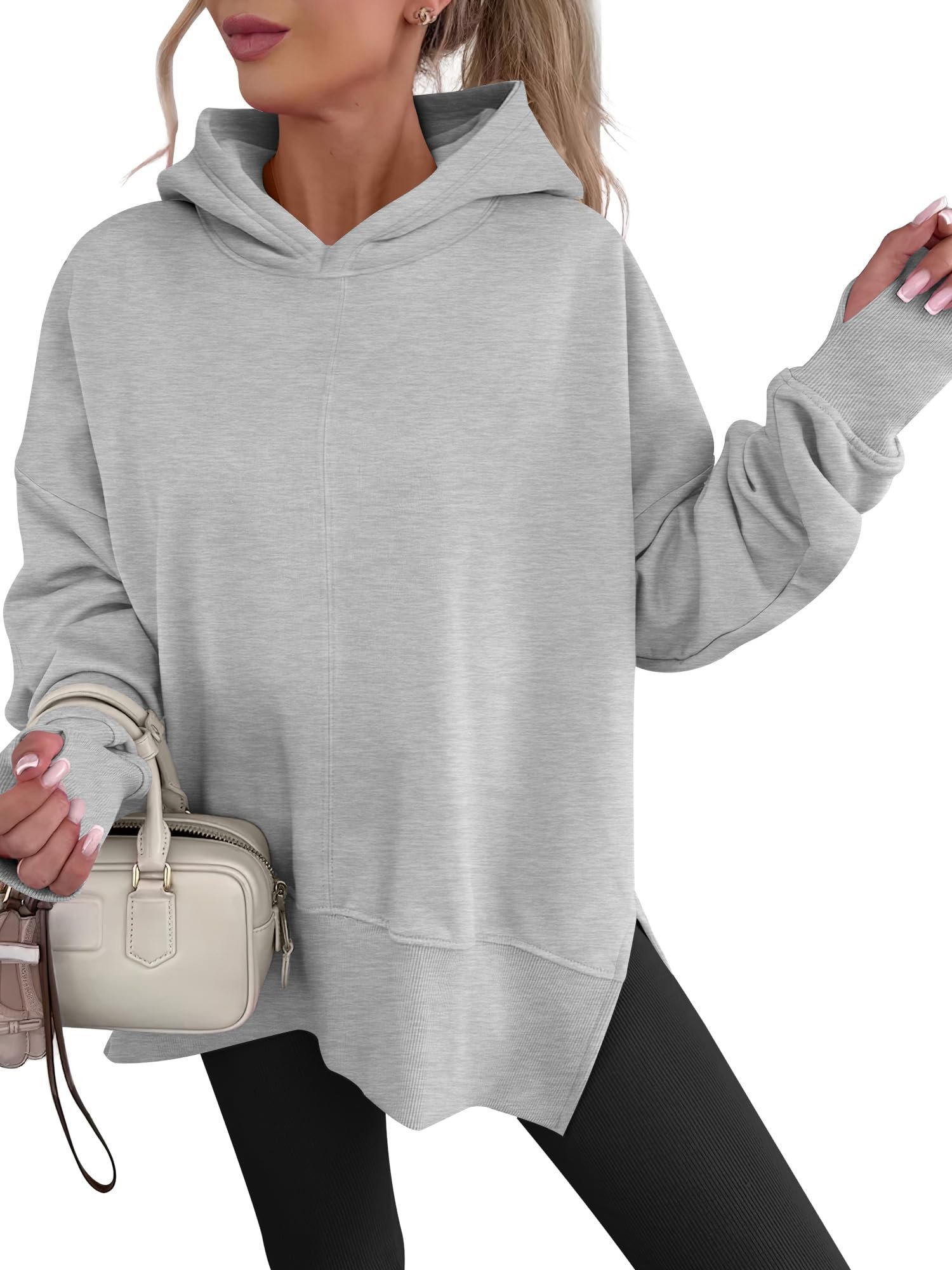 Seams like Sweatshirt won today — Anrabess Hoodies for Women Oversized Thumb Hole Sweatshirts