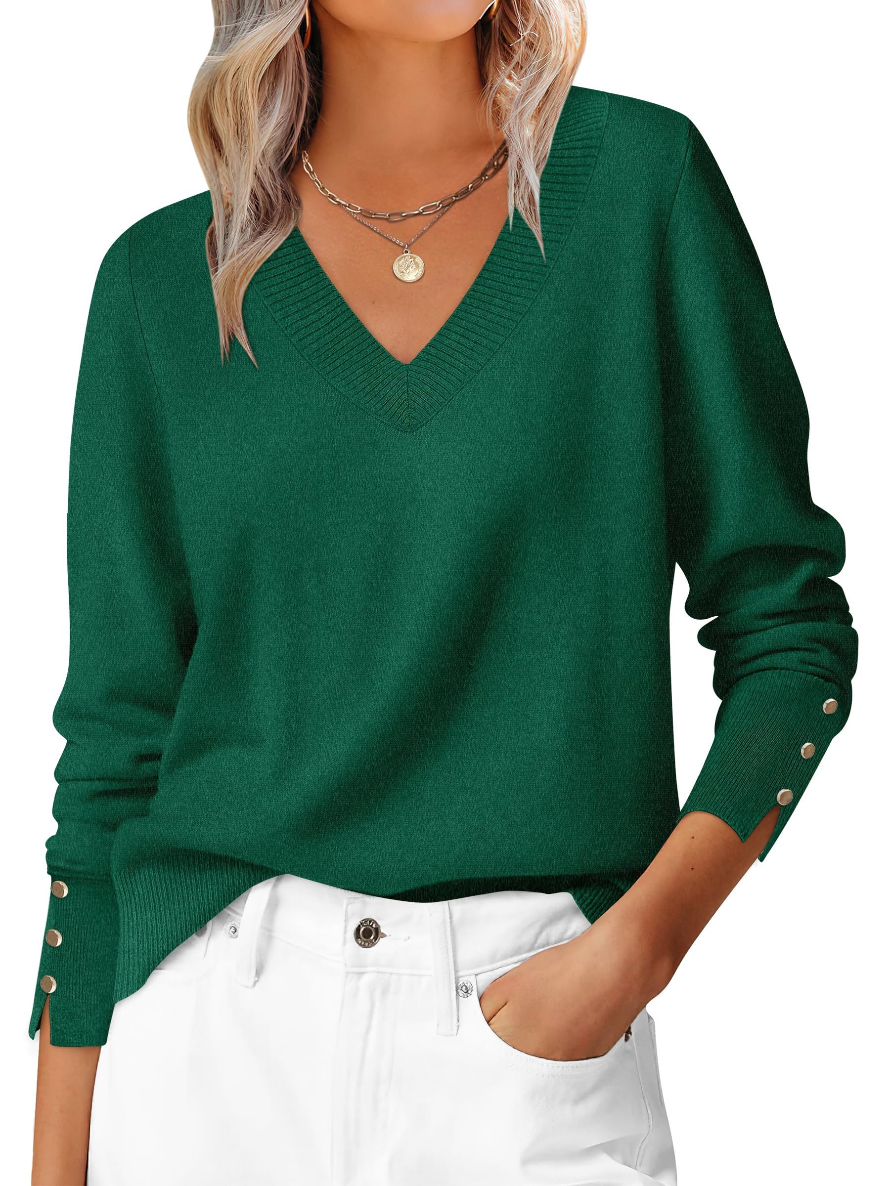 Sun out, Lightweight Top on — Anrabess Sweaters for Women Fall Lightweight Knit Pullover