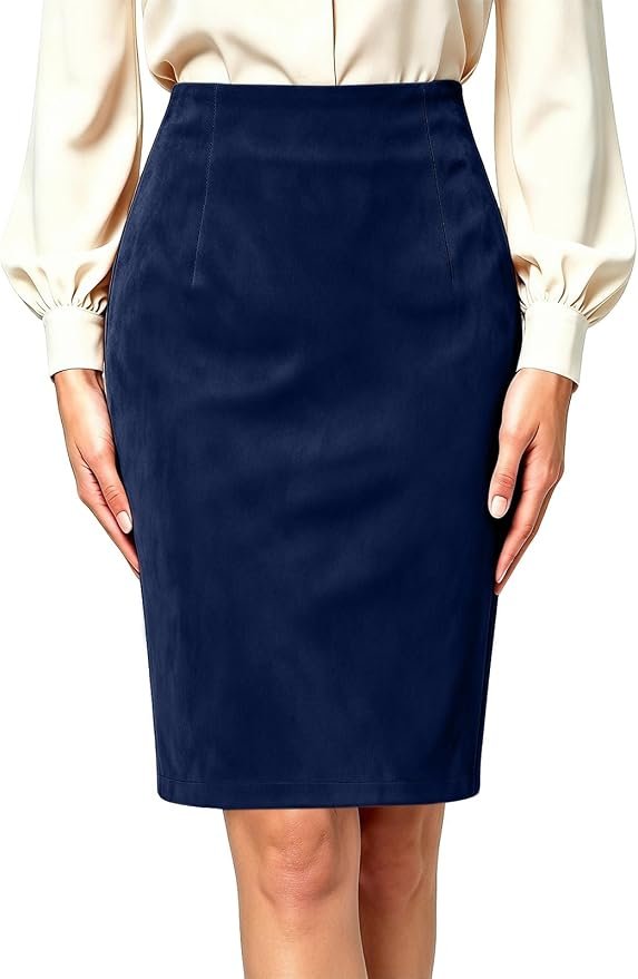 High pressure, low-effort Cropped Jacket — Wiffgo Suede Skirts for Women Fall Winter Mini High Waisted Slit Casual Pencil Bodycon Skirt