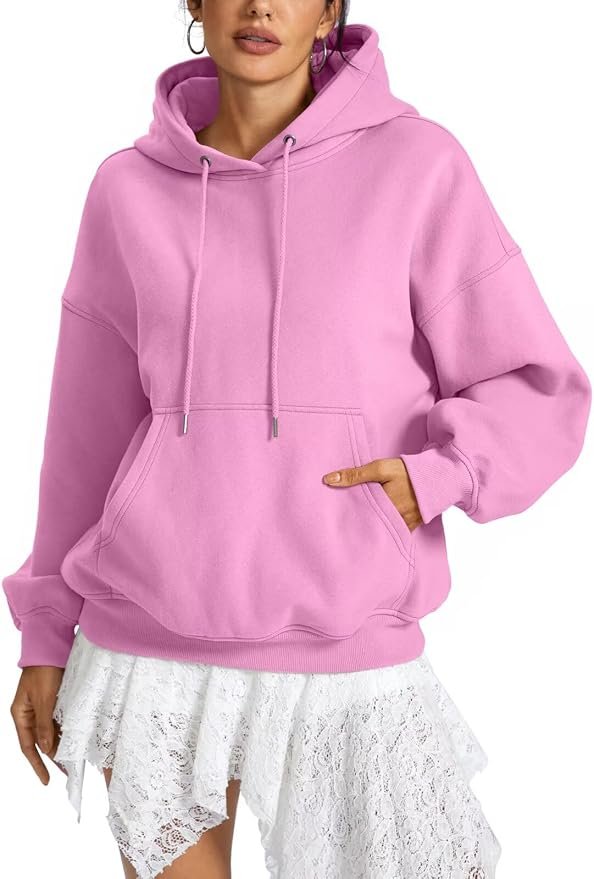One errand, full fit check: Hooded Sweatshirt — EasyGala Womens Fleece Hoodies with Pocket Oversized Hooded Sweatshirts