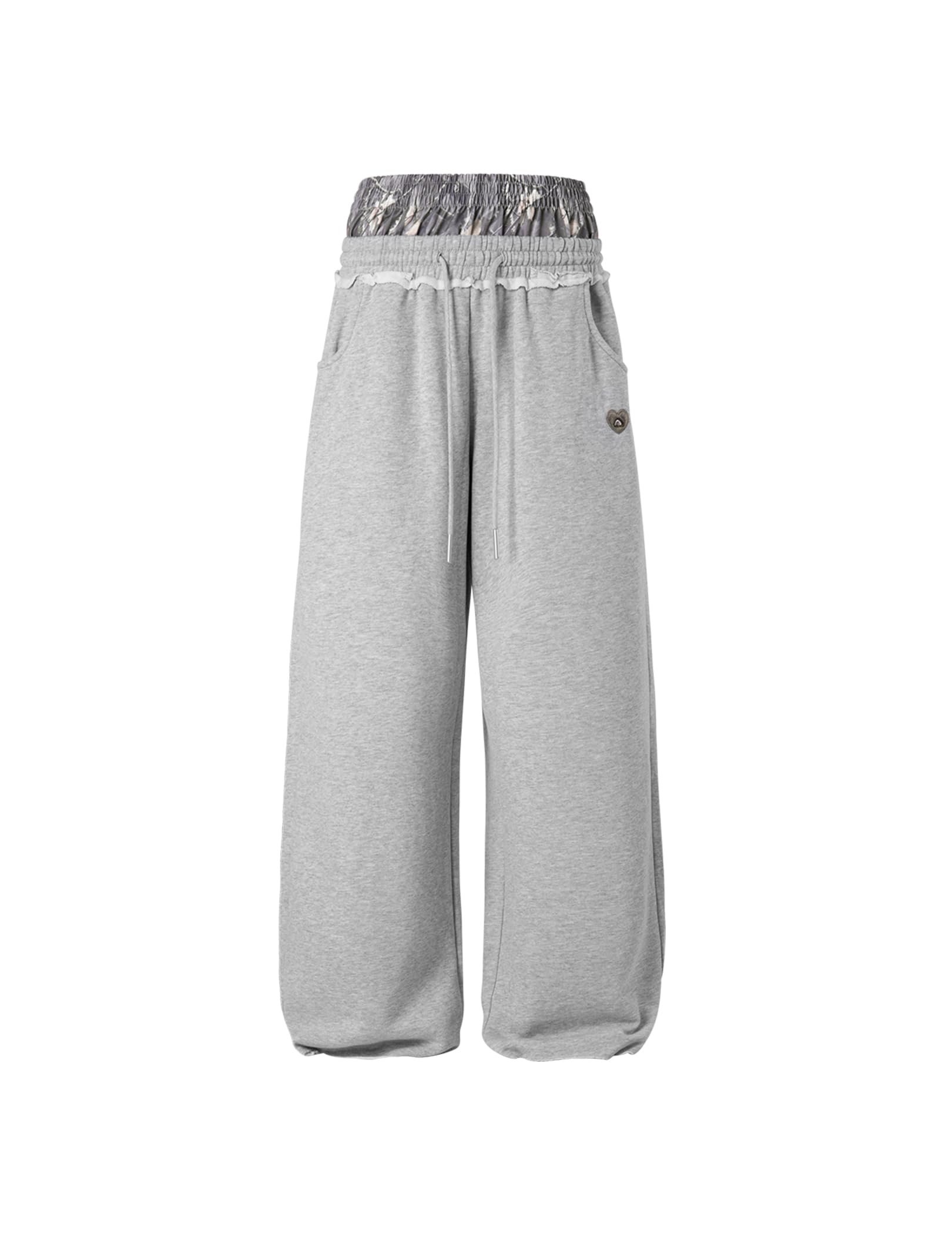 Fit check: Shorts chose the whole mood — Aelfric Eden Baggy Wide Leg Sweatpants for Women Men Double Waist Camo Elastic Waisted Lounge Pants with Pockets