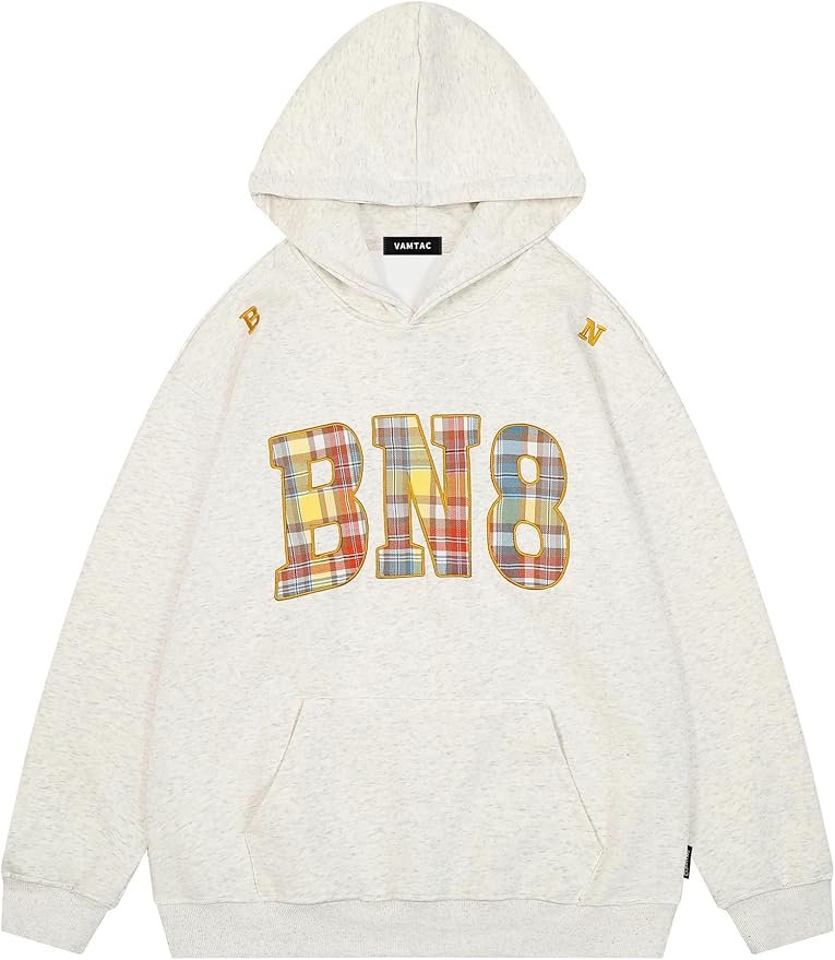 The coffee run deserved Sweatshirt — Vamtac Mens Oversized Hoodie Graphic Fall Hoodies Plaid Y2K Casual Vintage Hoodied Pullover Sweatshirts