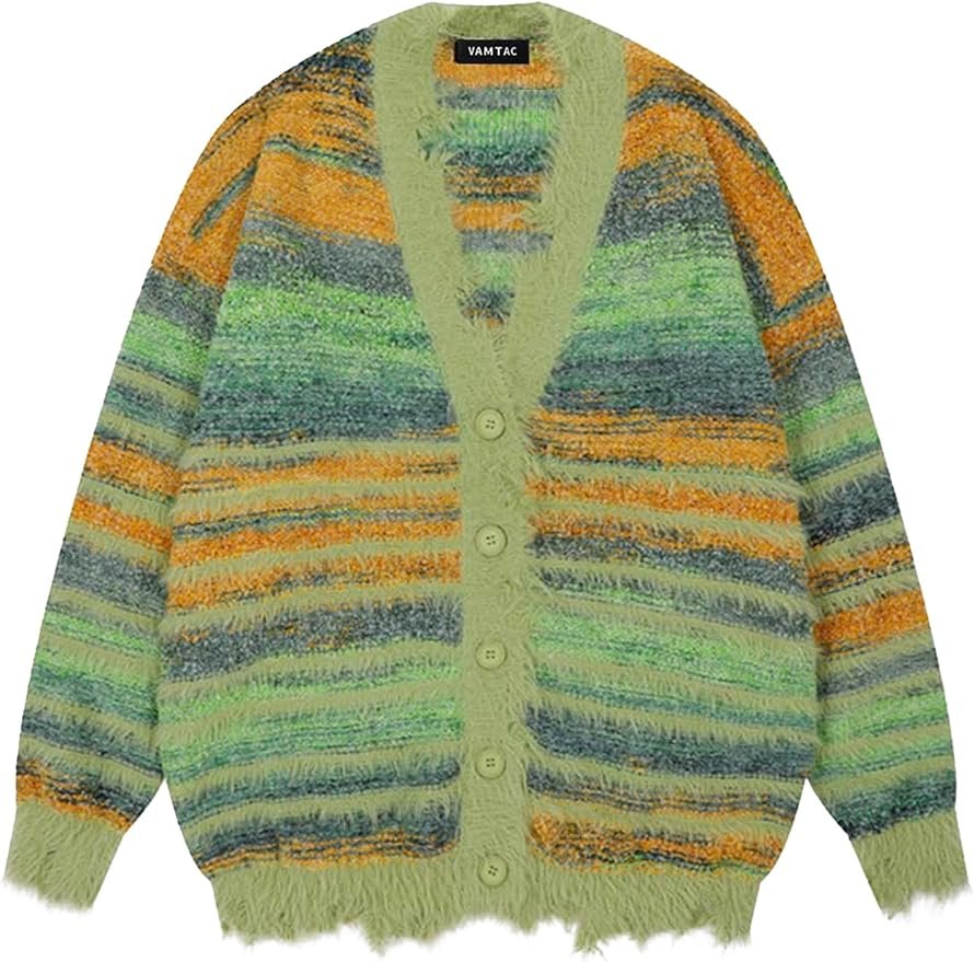 Styling Jacket for a everyday look — Vamtac Oversized Cardigans Casual Pinstripe Fall Cardigans 2026 Soft Knit Sweaters Y2k Trendy