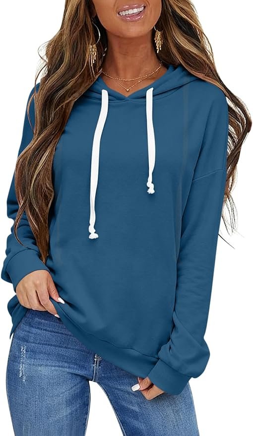 Closet called. Lightweight Sweatshirt picked up — EasyGala Womens Casual Lightweight Hoodies Drawstring Long Sleeve Sweatshirt Loose Pullover Top Trendy Fall Clothes 2026