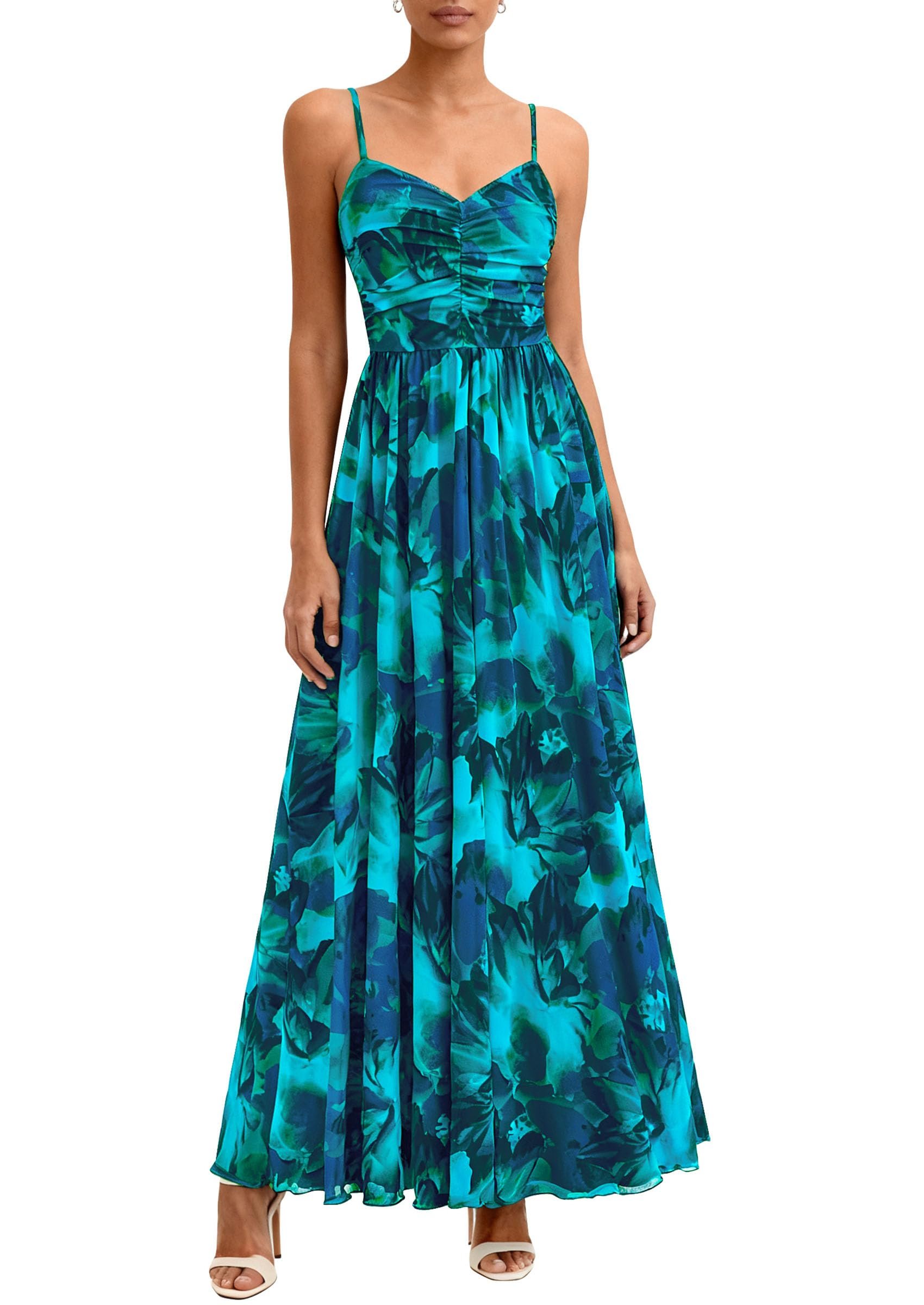 Building today's look from Dress outward — Prettygarden Women Summer Floral Maxi Dress