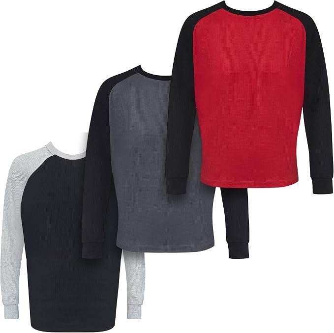 Shirt and Pants made getting dressed suspiciously easy — Brooklyn'S Best Mens Thermal Shirts - Long Sleeve Crew Neck Thermals for Men - Assorted Colors