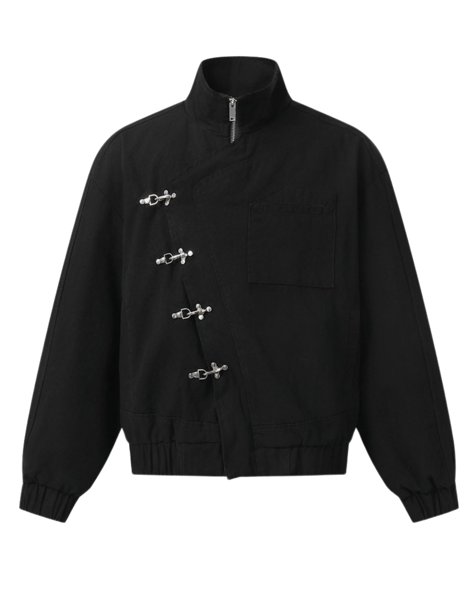 No notes, just Cropped Lightweight Jacket — Vamtac Mens Lightweight Jackets Cotton Cropped Jacket Metal Button Vintage Slant Placket Coats With Pockets