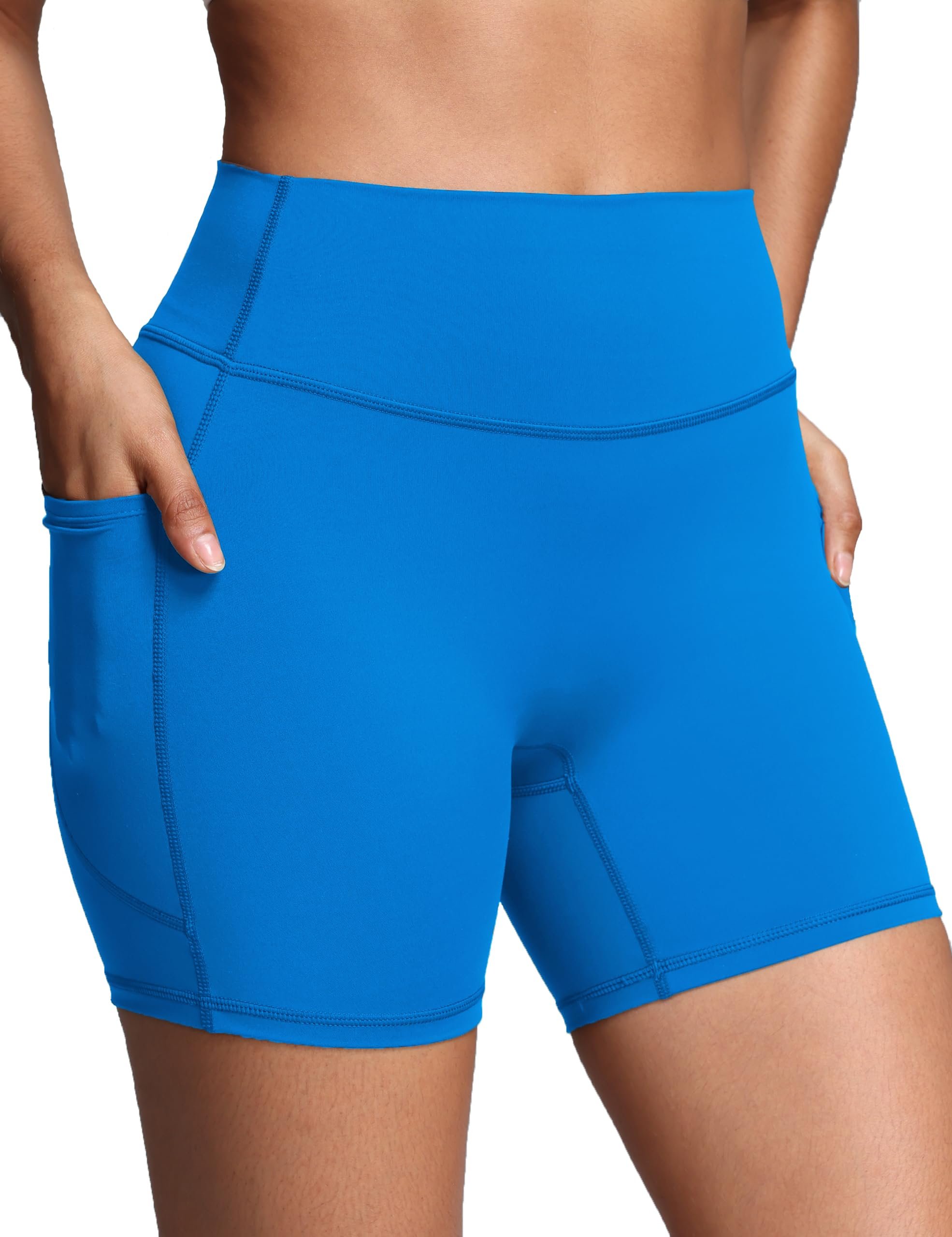 Getting the proportions right with Jacket — Olmlmt No Front Seam Women Biker Shorts with Pockets