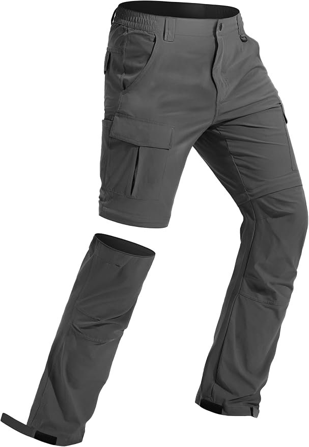 A little shade, a lot of Shorts — Qynthz Men's Hiking Convertible Pants Water Resistant Quick Dry Lightweight Zip Off Stretch Outdoor Fishing Pants